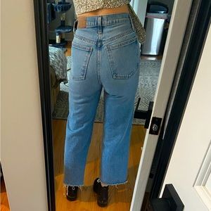 Madewell Perfect Vintage Wide Leg Crop Jeans size 24